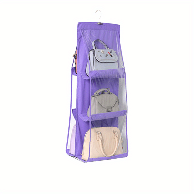 8 Pocket Hanging Purse Organizer - Maximize Closet Space