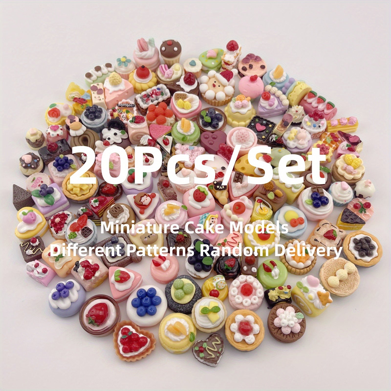 Mini Cakes Food Models Dollhouse Accessories Kids Toy