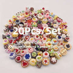 Mini Cakes Food Models Dollhouse Accessories Kids Toy