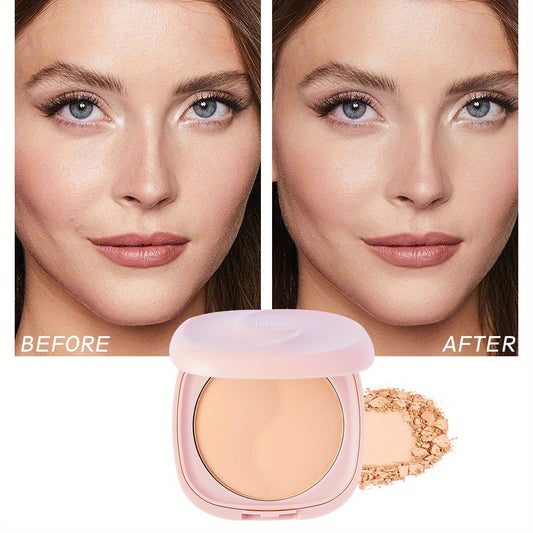 Natural Matte Finish Concealer Foundation Powder Compact