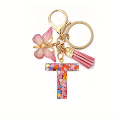Tassel Butterfly Keychain for Women's Accessories Pink & Purple