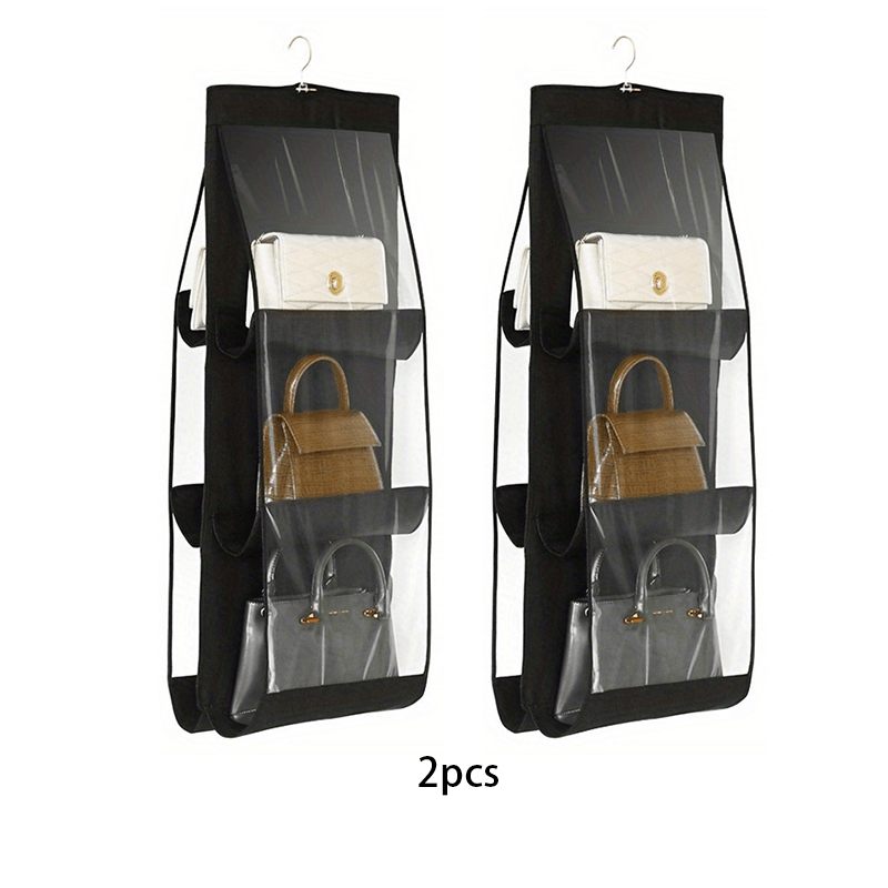 8 Pocket Hanging Purse Organizer - Maximize Closet Space