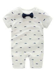 Baby Summer Graphic Cotton Onesie Short Sleeve Romper