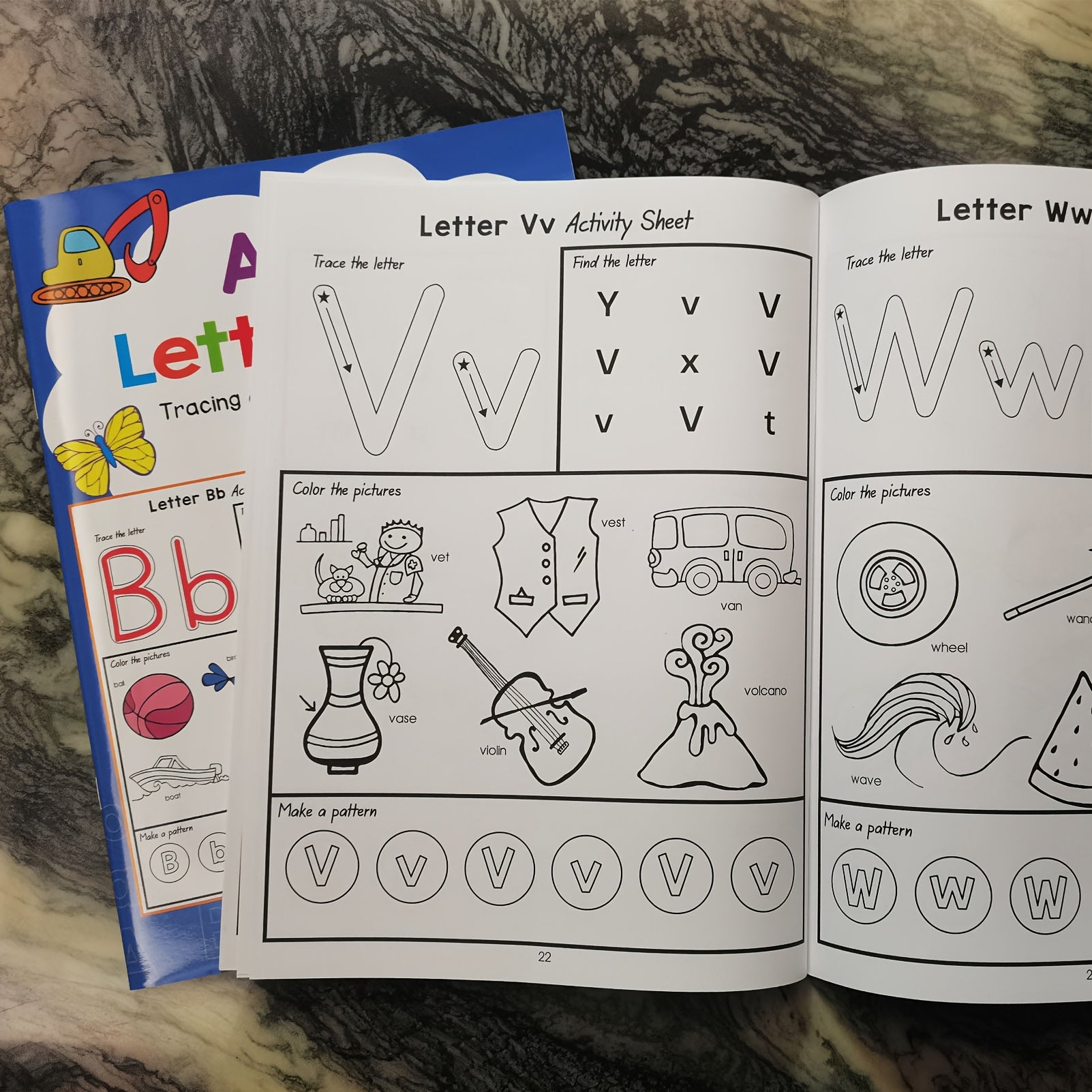 YUYNLEP Alphabet Workbook Tracing & Coloring Activities
