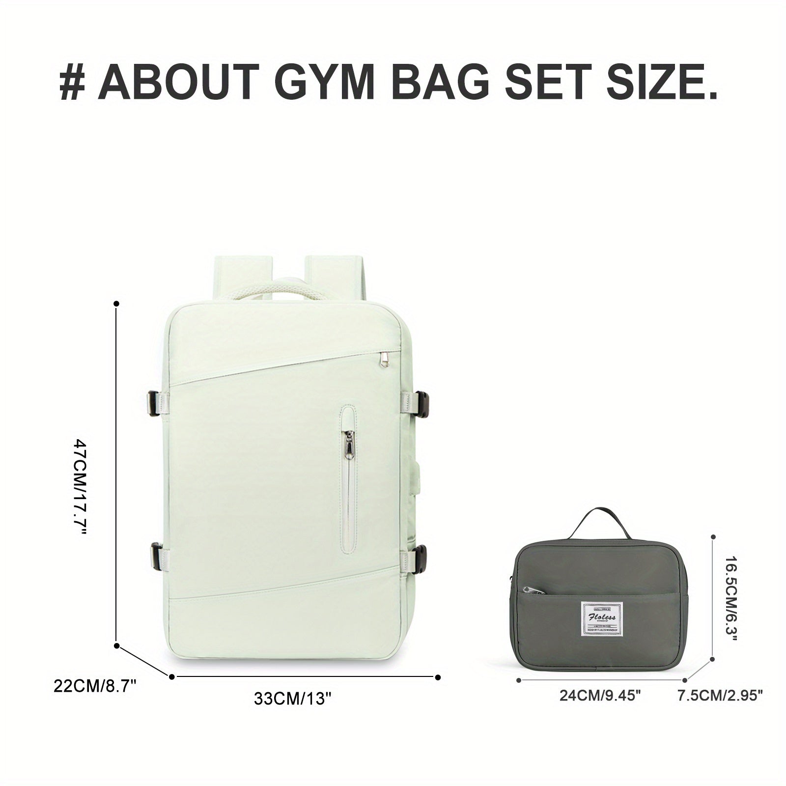 Large Waterproof Travel Backpack 40L