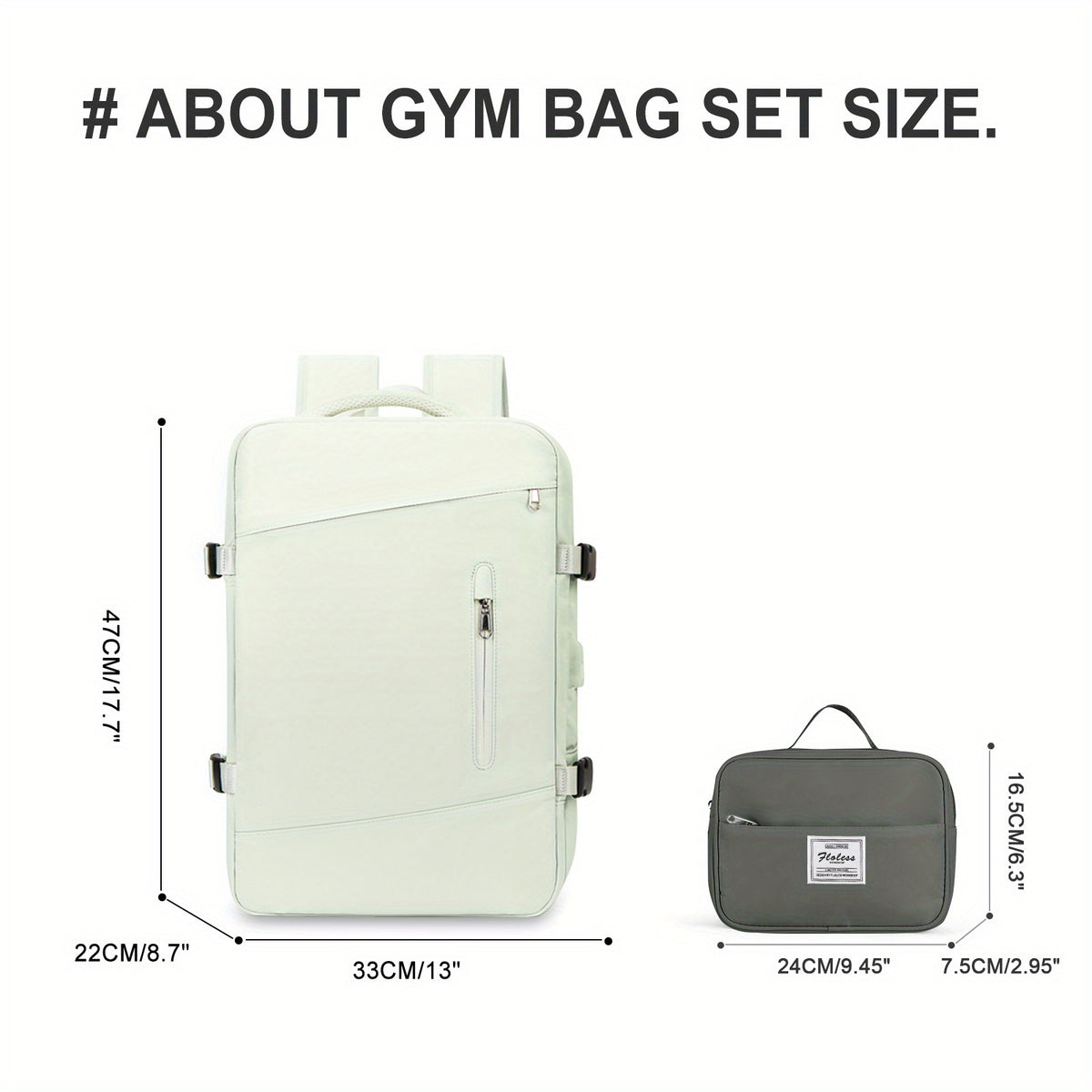 Large Waterproof Travel Backpack 40L