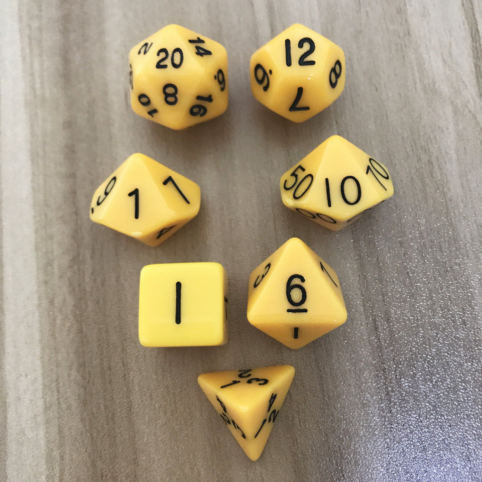 7 Pack Double Sided Dice Set for RPG & Entertainment Games