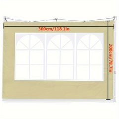 Sunshade Curtain for 25 Pop up Canopy