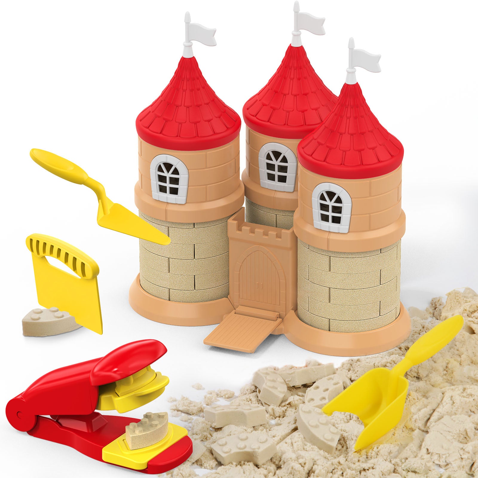 Magic Sand Set for Kids with Brick Mold and Tools