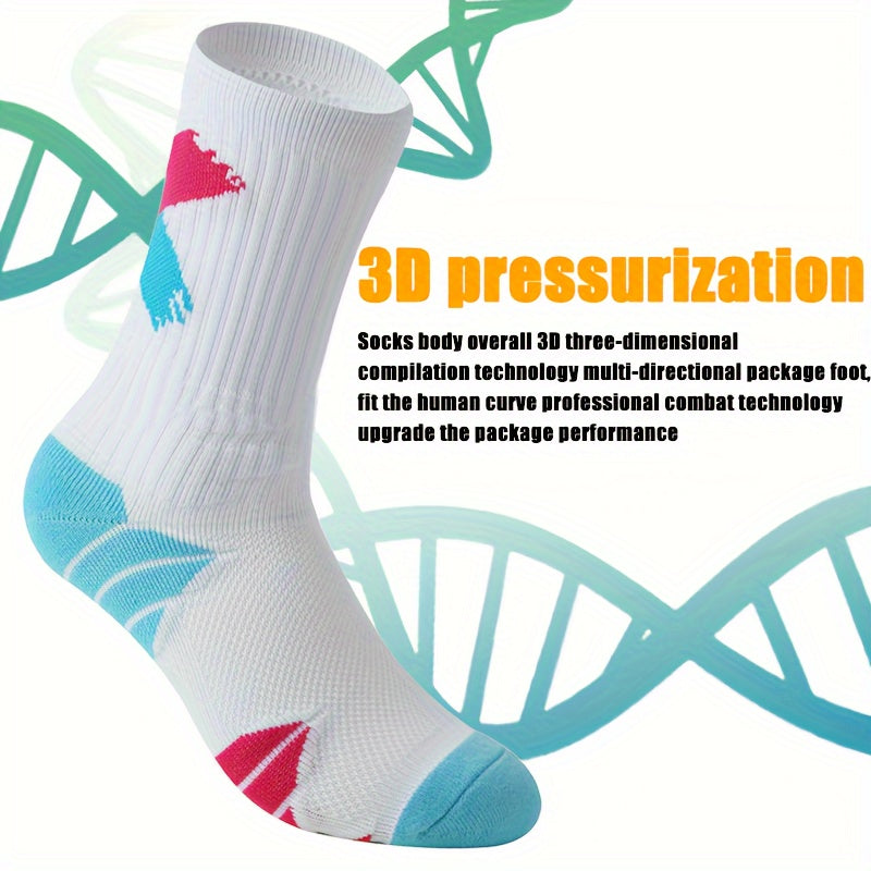 Men's Mid Crew Sport Socks Sweat Absorbing Comfy Breathable Socks