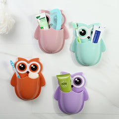 Cartoon Storage Rack for Kitchen and Bathroom with Toothbrush Holder