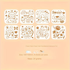Cartoon Stencil Drawing Template for Holiday Painting DIY Projects