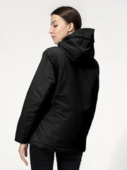 Waterproof Long Sleeves Heating Jacket Women's Outdoor Ski Jacket