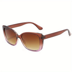 Large Frame Cat Eye Sunglasses Gradient Women Shades Polarized Eyewear