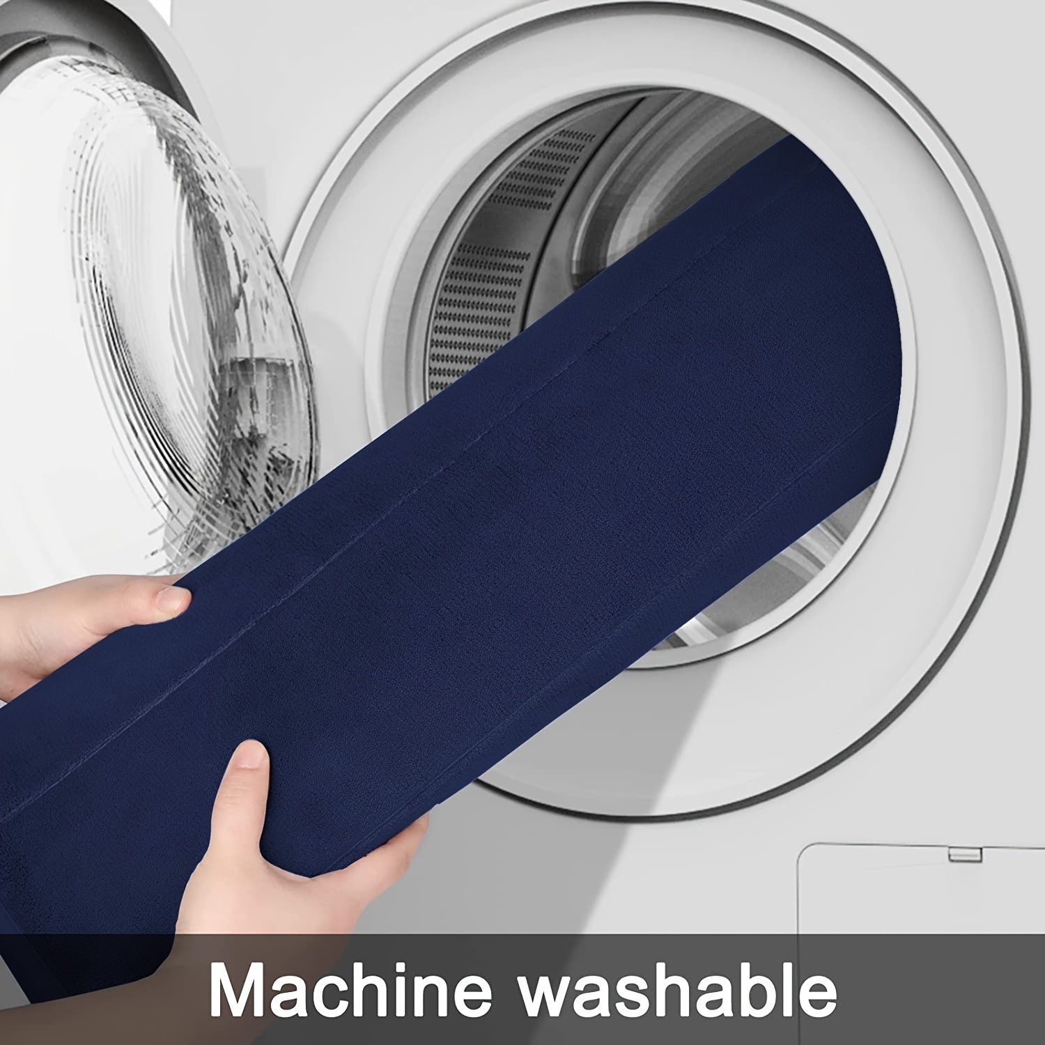 Thick Memory Foam Bath Rug Soft Absorbent Bath Mat Plush Velvet Navy
