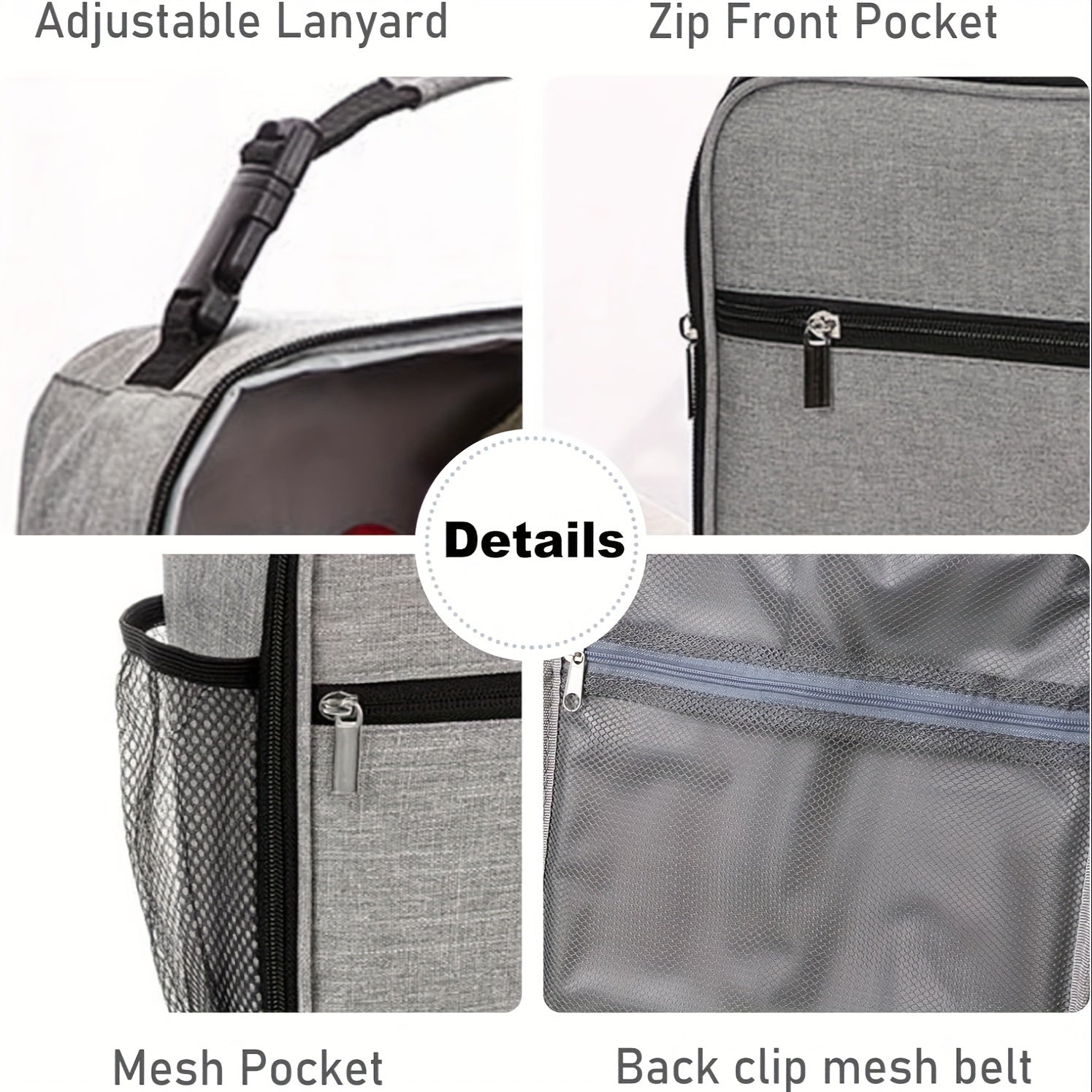 Insulated Lunch Bag with Bottle Holder for School Picnic Outdoor