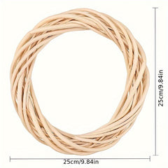 10 Grapevine Wreath DIY Craft Vine Willow Woven Wreath Round Wedding Decoration