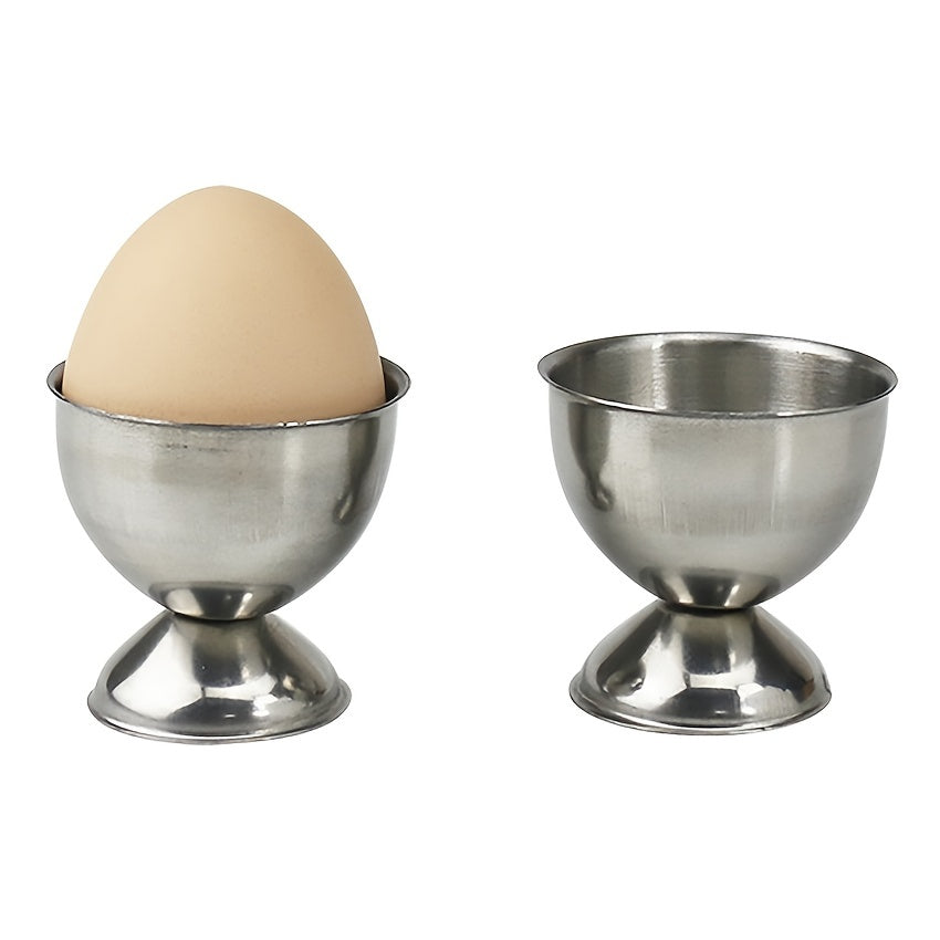 Stainless Steel Egg Cup Round Egg Holders Mini Egg Tray