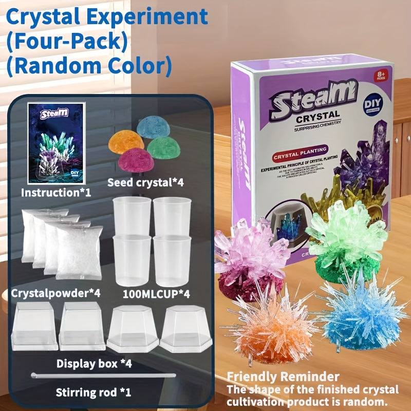 Crystal Planting Experiments Science Toys DIY Growable Crystals Set