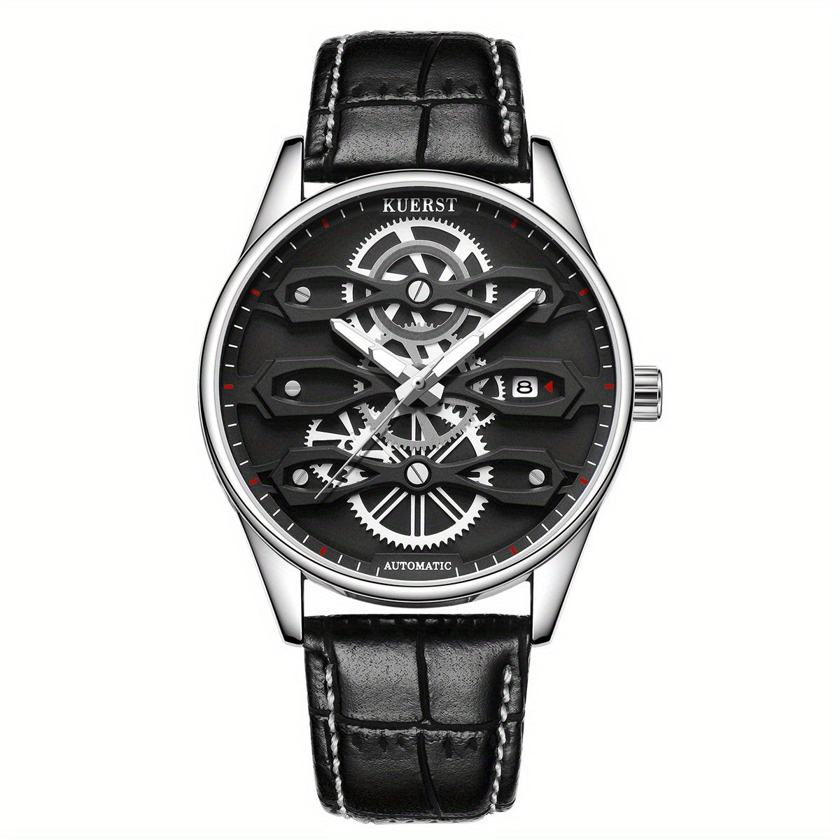 KUERST Double Press Butterfly Buckle Automatic Mechanical Watch