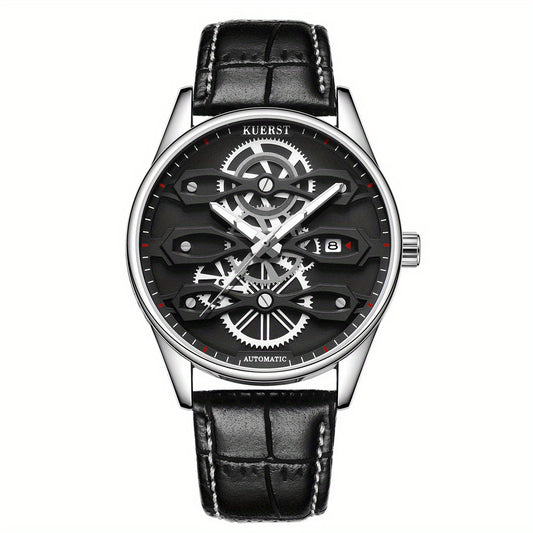 KUERST Double Press Butterfly Buckle Automatic Mechanical Watch