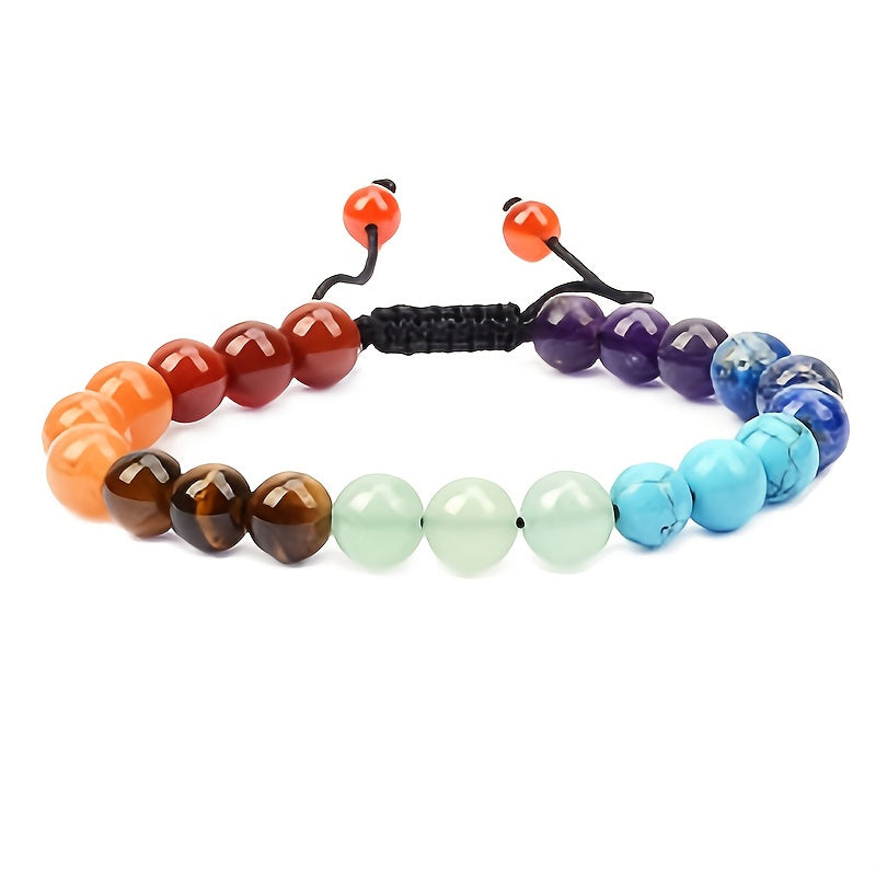 Natural Healing Power Gemstone Beads Adjustable Bracelet