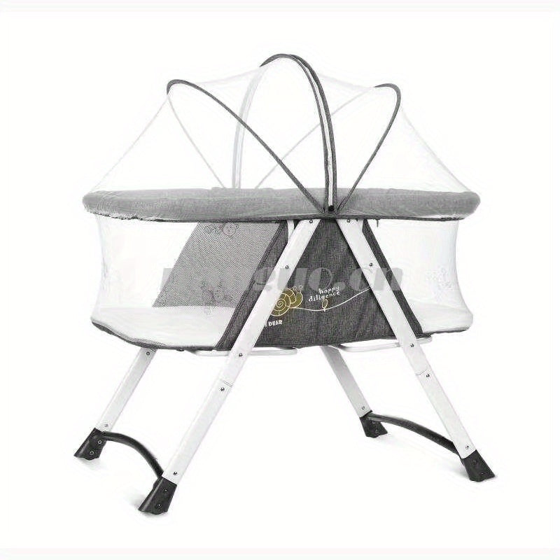 Portable Multifunctional Crib with Wheels for Newborns