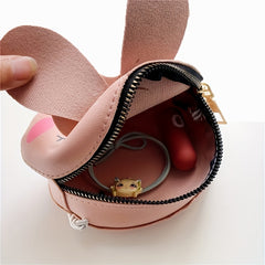 Easter Bunny Makeup Bag Purse For Girls Zipper Rabbit Bag