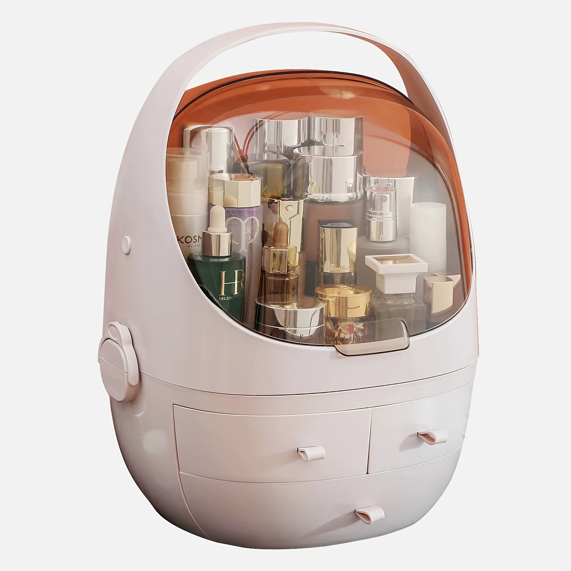 Portable Makeup Organizer Box with Drawers Waterproof and Dustproof
