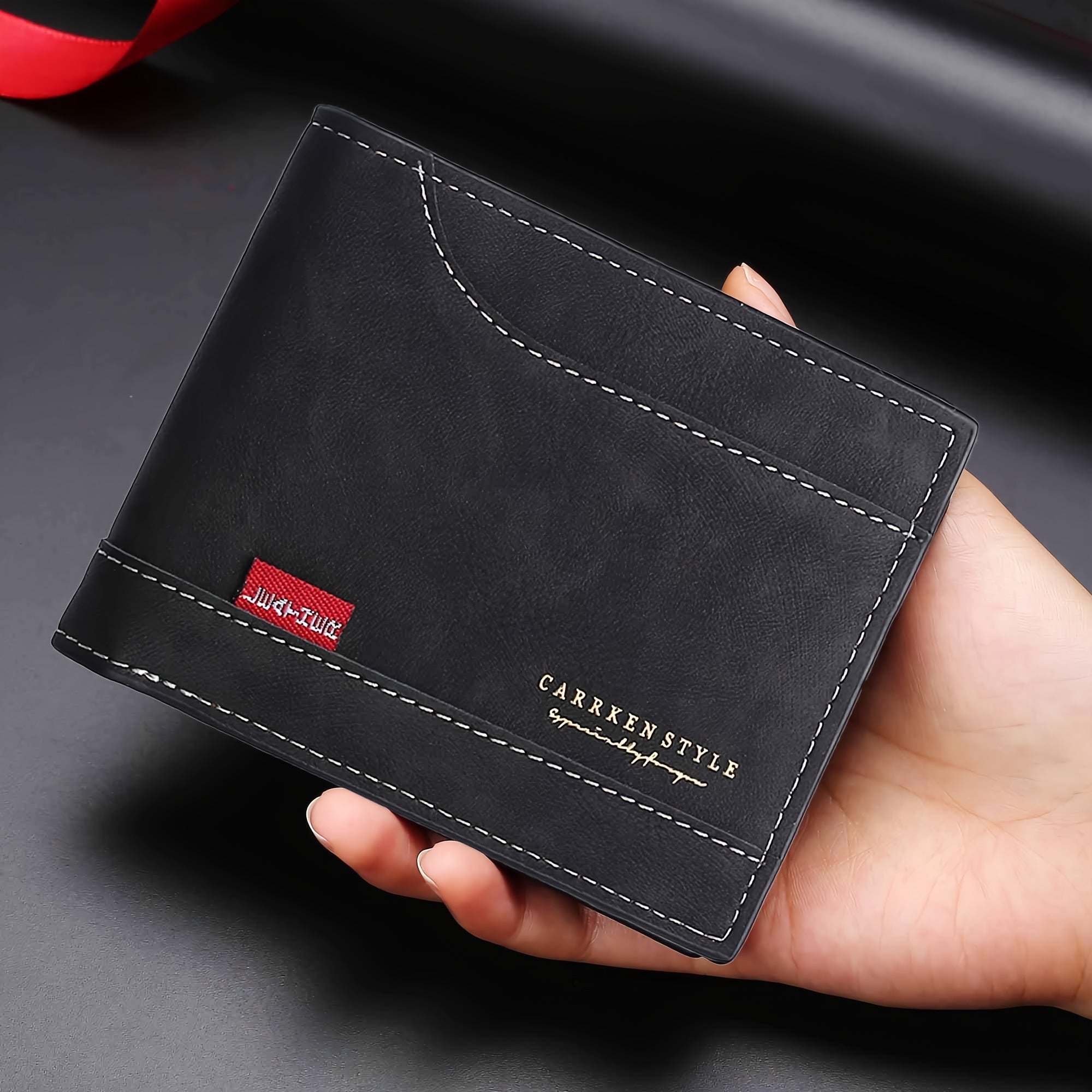 Men's Vintage Style PU Leather Wallet with Multiple Card Slots