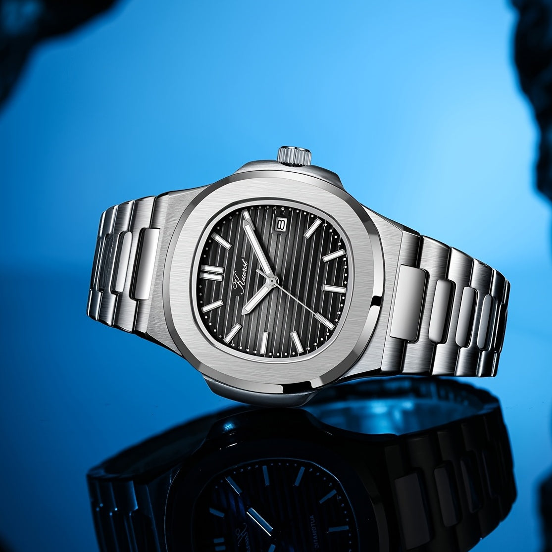 Youth Stainless Steel Quartz Watch Luminous Date Waterproof
