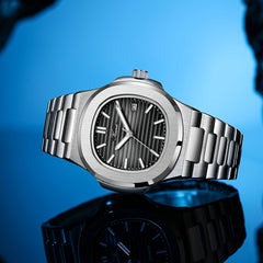 Youth Stainless Steel Quartz Watch Luminous Date Waterproof