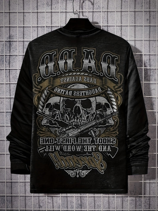 Skulls 3d Print Men's Graphic Tee Casual Comfy Shirt For Summer
