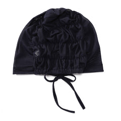 Adjustable Women Hijab Cap Drawstring Mesh Lace Up Headwear Hat