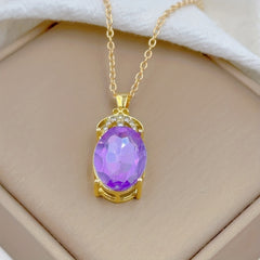 Classy Amethyst Pendant Necklace for Unique Charm