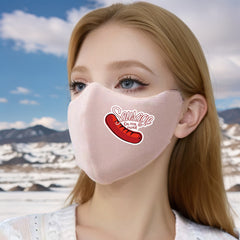 Sausage Print 3D Face Mask Warm Winter Mask with Ear Protection