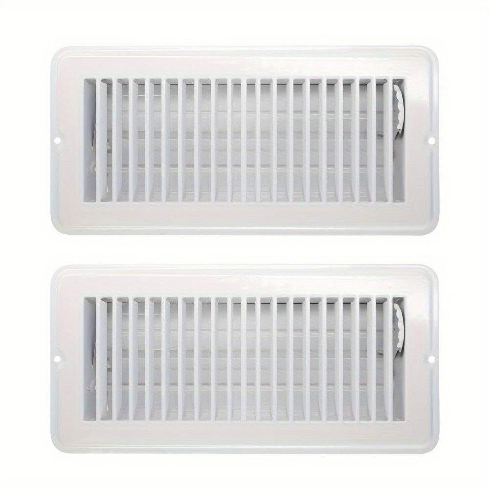 2pcs 4 X 10 Floor Register Vent Covers Adjustable Air Vent Magnetic PVC Screen