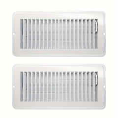 2pcs 4 X 10 Floor Register Vent Covers Adjustable Air Vent Magnetic PVC Screen
