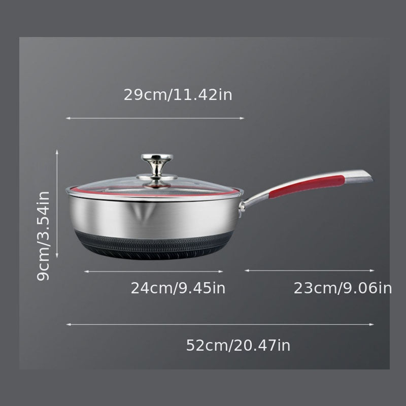 11'' Non Stick Cast Iron Skillet Egg Fry Pan Medical Stone Pancake Pan