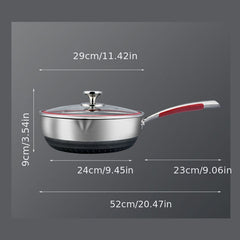 11'' Non Stick Cast Iron Skillet Egg Fry Pan Medical Stone Pancake Pan