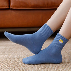 5 Pairs Cartoon Animal Socks Women's Stockings & Hosiery