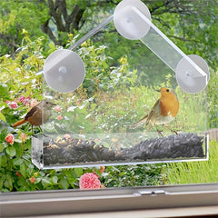Acrylic Parrot Bird House Outdoor Feeder