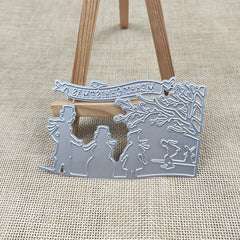 Christmas Metal Cutting Dies Silvery Embossing Die Cut Stencil DIY