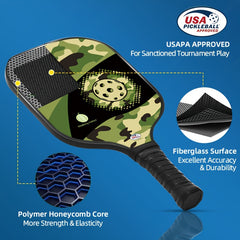Panelsound Pickleball Paddles Set of 2 USAPA Approved Lightweight