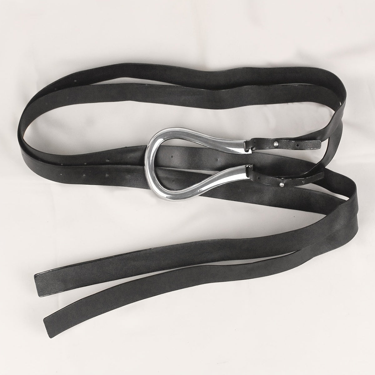 Women's Double Strap PU Leather Waist Belt