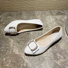Women's Metal Decor Flat Shoes Slip On Comfort Walking Shoes