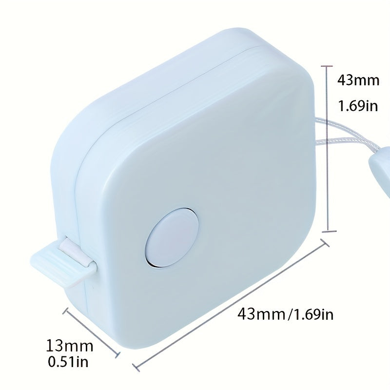 1pc 60inches Tape Measure Portable Ruler 1.5m Plastic Tape Measure
