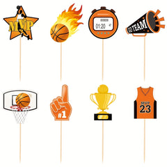 Basketball Jersey Happy Birthday Banner - Basketball Party Decor