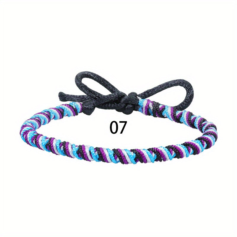 Colorful Boho Braided Bracelet for Summer Style and Birthday