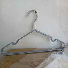 3pcs Adult Hanger Dipped Plastic Metal Anti Slip Clothes Hanging Rack